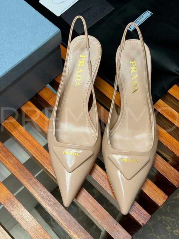 Prada Patent leather slingback pumps туфли PR489108 6
