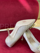 Roger Vivier RV Bouquet Strass Buckle Pumps in Satin туфли PR642025 18