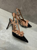 Valentino Rockstud Bow Slingback Pump In Patent Leather with Matching Studs туфли PR310685 10