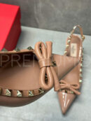 Valentino Rockstud Bow Slingback Pump In Patent Leather with Matching Studs туфли PR369159 15