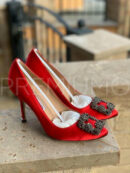 Manolo Blahnik туфли дизайнерские красные PR821668 9