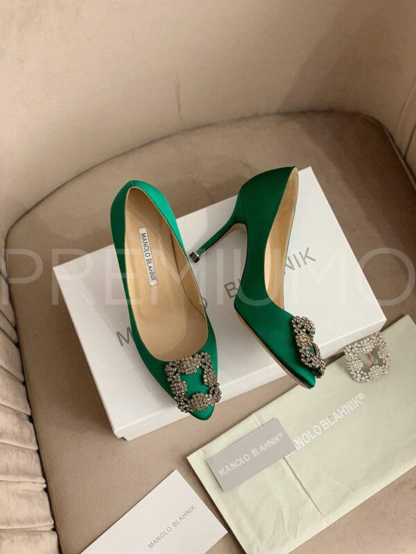 Manolo Blahnik туфли зеленые трендовые PR8327HY 9