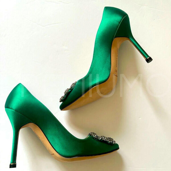 Manolo Blahnik туфли зеленые трендовые PR8327HY 11