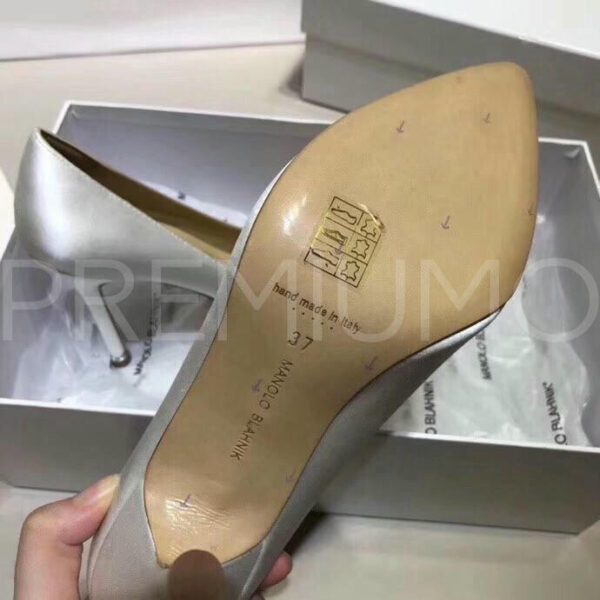 Manolo Blahnik серебристые туфли PR668025 12