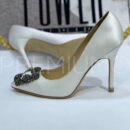 Manolo Blahnik серебристые туфли PR668025 22