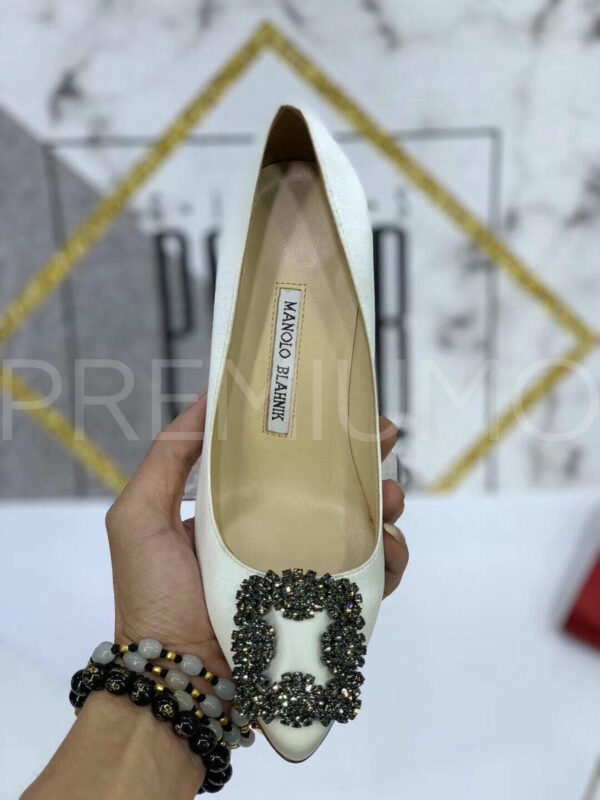 Manolo Blahnik серебристые туфли PR668025 11
