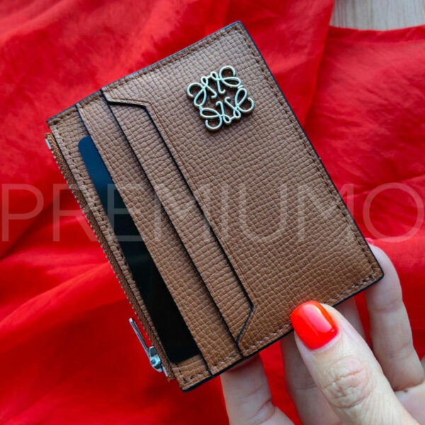 Loewe картхолдер коричневые кожаный PR734953 4