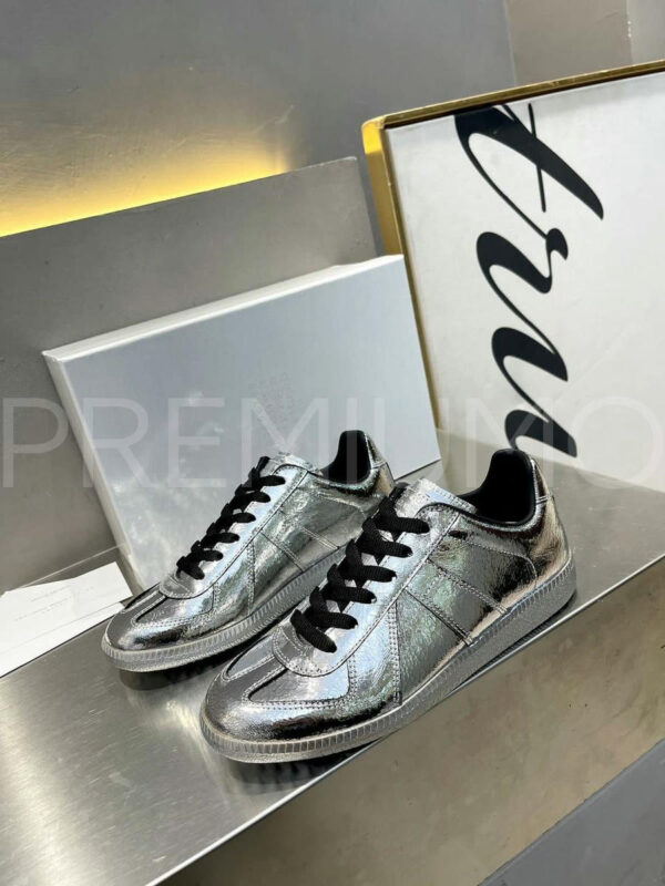 Maison Margiela кроссовки серебристые дизайнерские PR184879 5