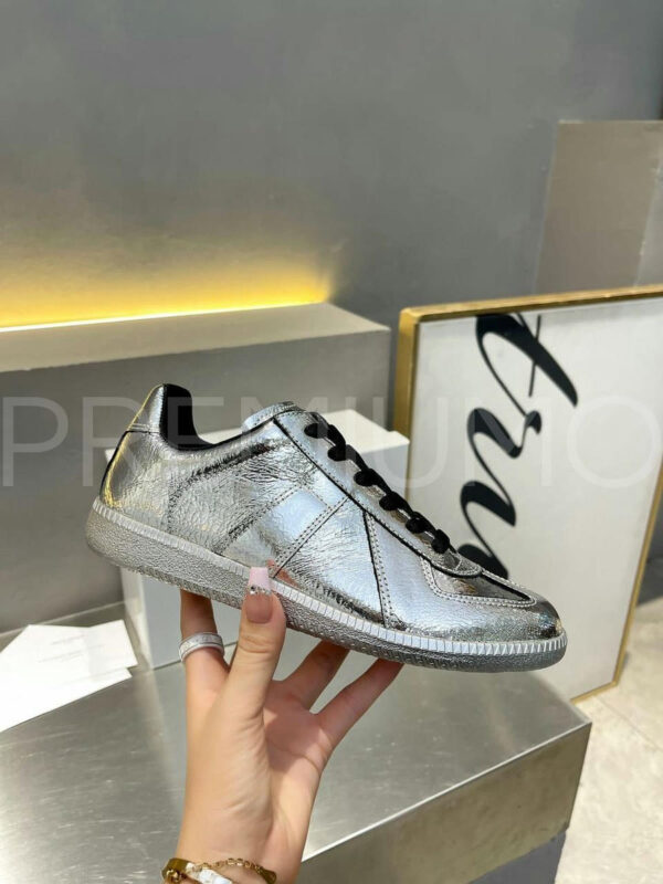 Maison Margiela кроссовки серебристые дизайнерские PR184879 2