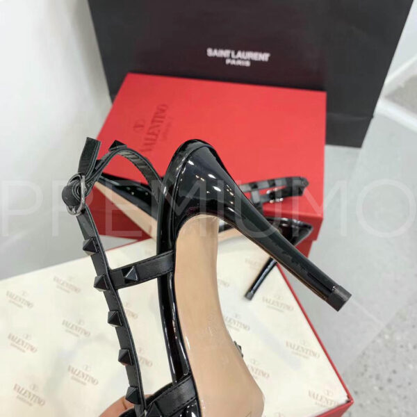 Valentino Rockstud Bow Slingback Pump In Patent Leather with Matching Studs туфли PR428743 6