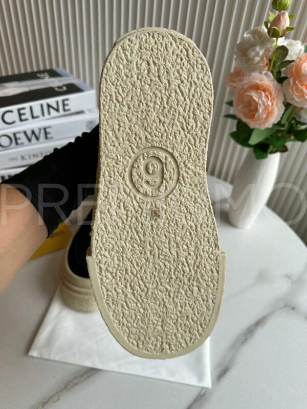 Maison Margiela замшевые кроссовки черные PR221864 7