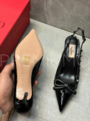 Valentino Rockstud Bow Slingback Pump In Patent Leather with Matching Studs туфли PR730979 18