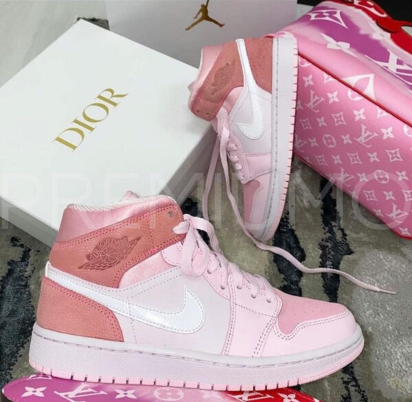 Nike Air Jordan 1Mid Digital Pink кроссовки PR503113