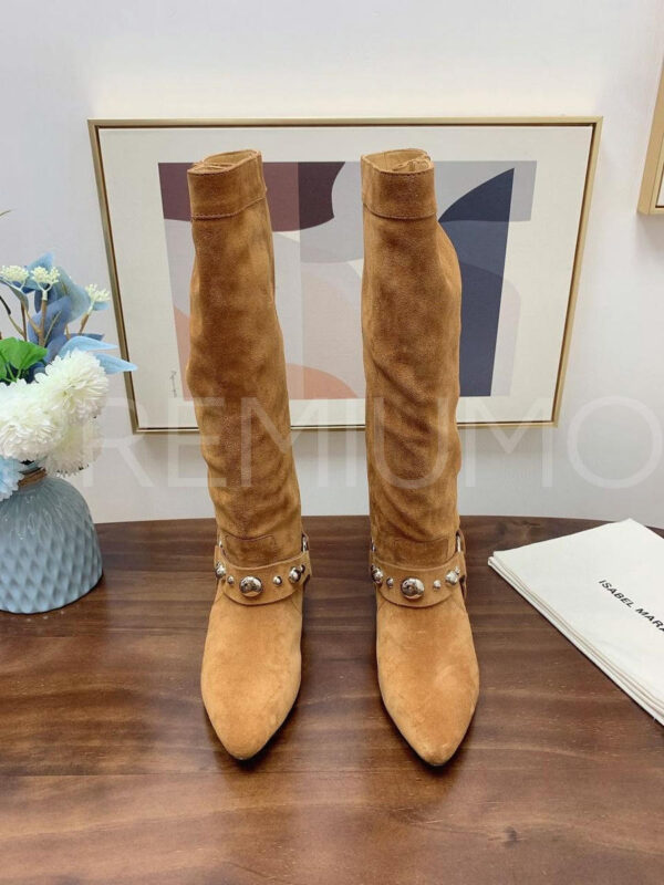 Isabel Marant сапоги трендовые замшевые PR833237 3