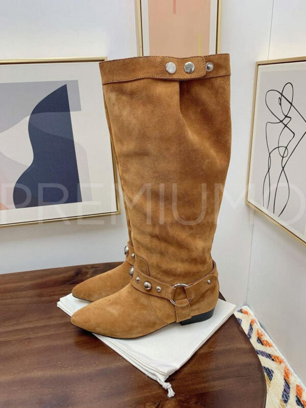 Isabel Marant сапоги трендовые замшевые PR833237 2