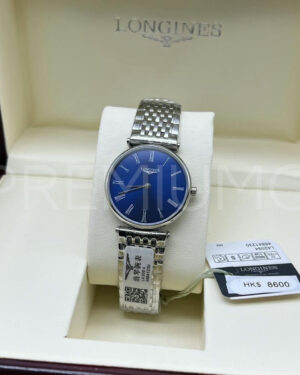 Longines часы синие PR335950