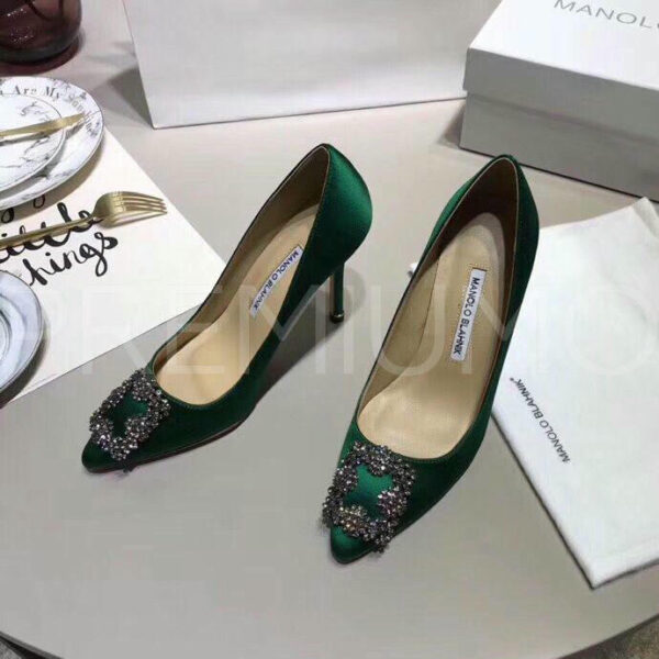 Manolo Blahnik туфли зеленые трендовые PR8327HY
