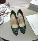 Manolo Blahnik туфли зеленые трендовые PR8327HY 17