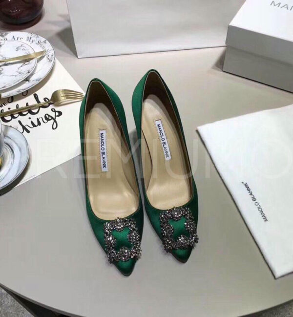 Manolo Blahnik туфли зеленые трендовые PR8327HY 4