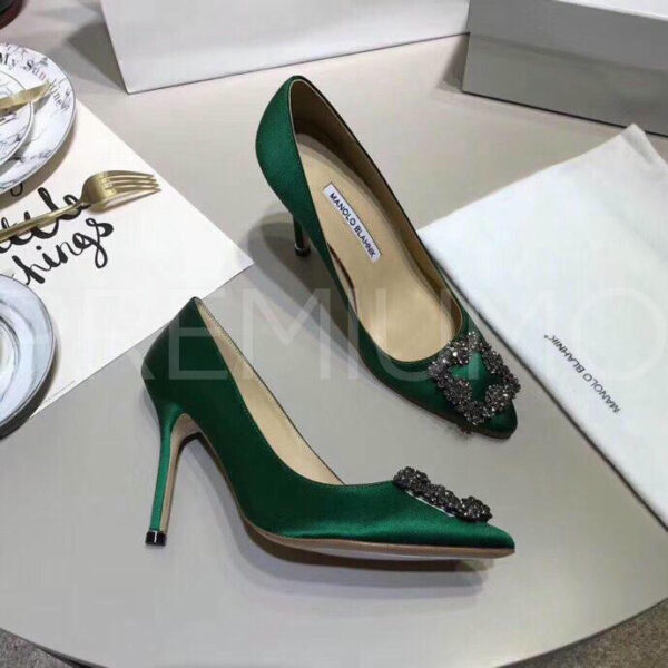 Manolo Blahnik туфли зеленые трендовые PR8327HY 2