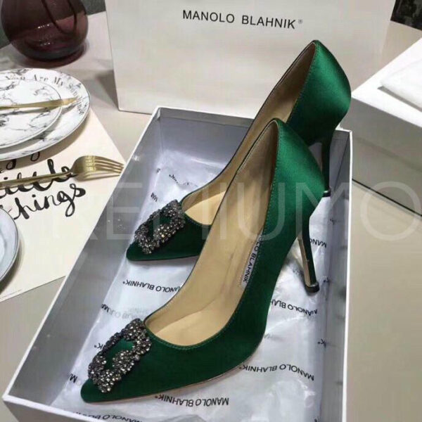 Manolo Blahnik туфли зеленые трендовые PR8327HY 5