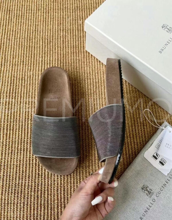 Brunello Cucinelli шлепанцы PR215956 7