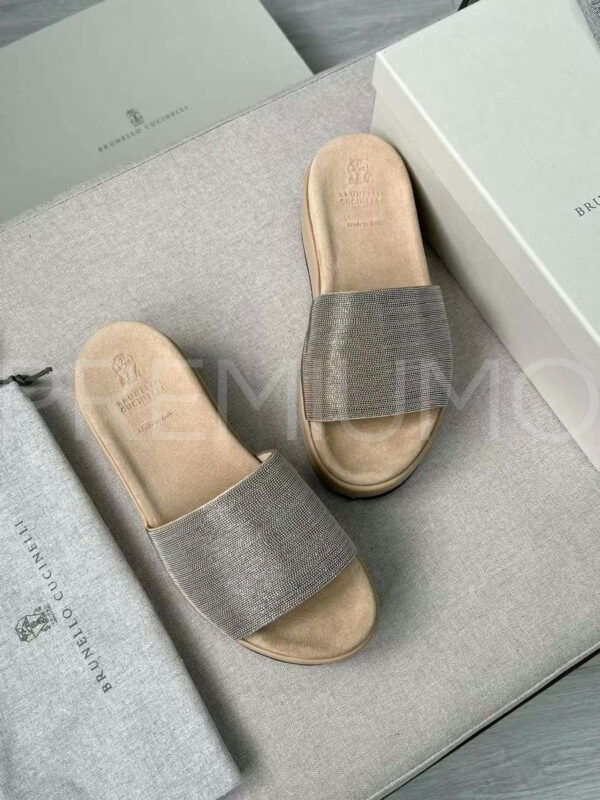 Brunello Cucinelli шлепанцы PR727279 3