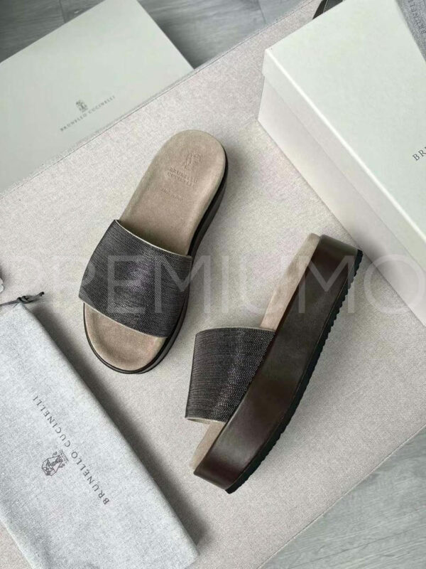 Brunello Cucinelli шлепанцы PR116200 3