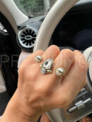 Alexander McQueen кольцо на два пальца PR608577 5