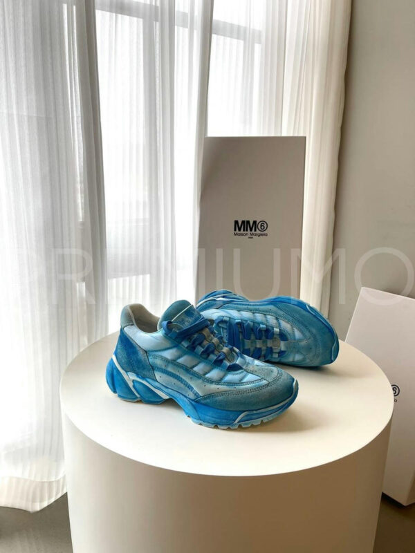 Maison Margiela кроссовки голубые дизайнерские PR256935 3