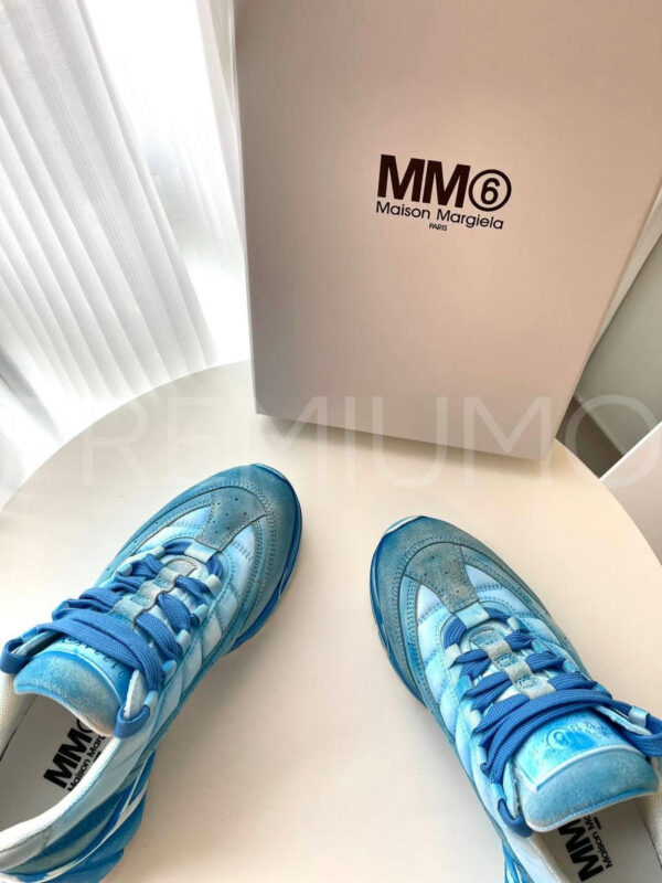 Maison Margiela кроссовки голубые дизайнерские PR256935 4