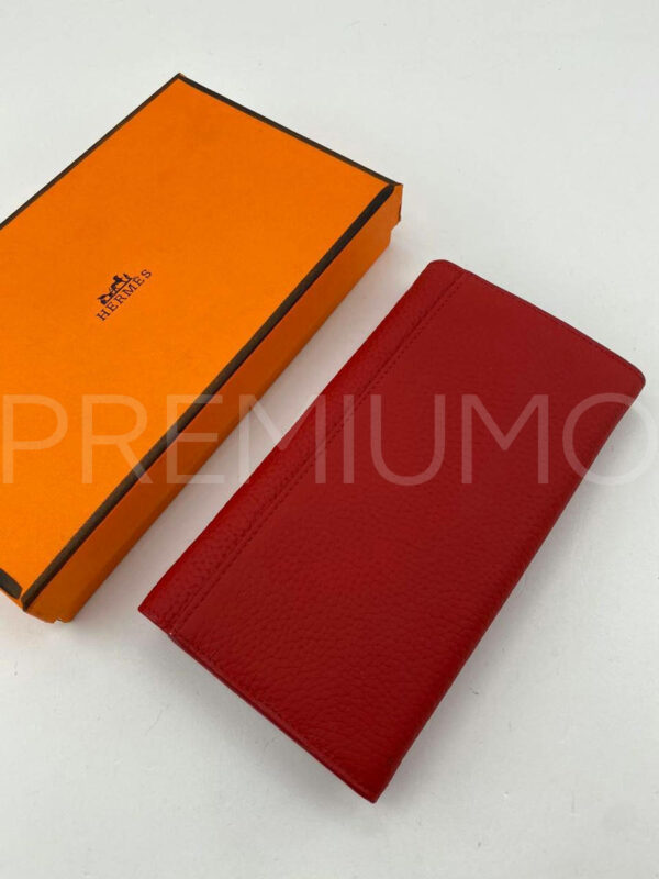 Hermes кошелек красный PR975660 2