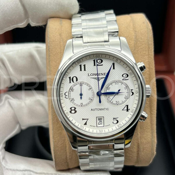 Longines серебристые часы PR275895