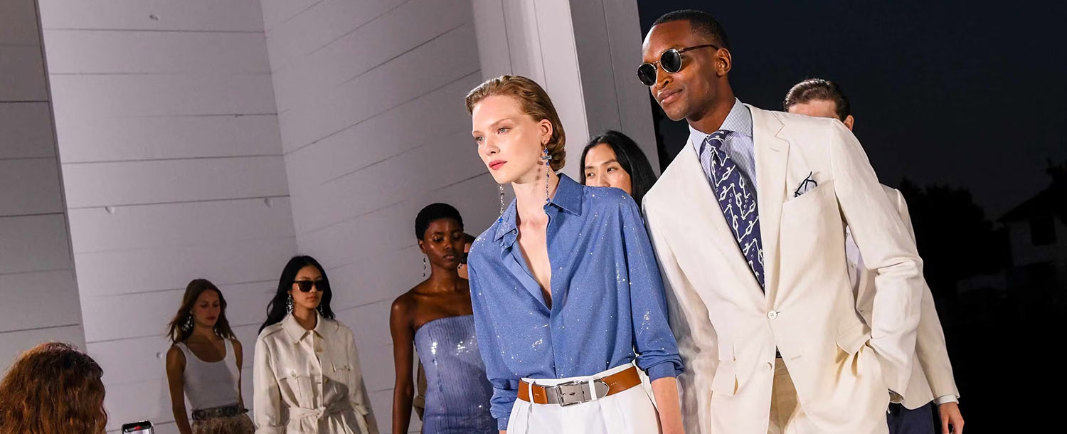 Подиум показа Ralph Lauren весна-лето 2025