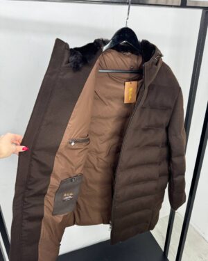 Коричневый пуховик Loro Piana из кашемира PR7745 Коричневый пуховик Loro Piana из кашемира PR7745