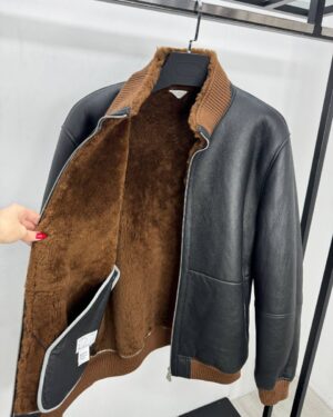 Дубленка черная Brunello Cucinelli PR7742 Дубленка черная Brunello Cucinelli PR7742