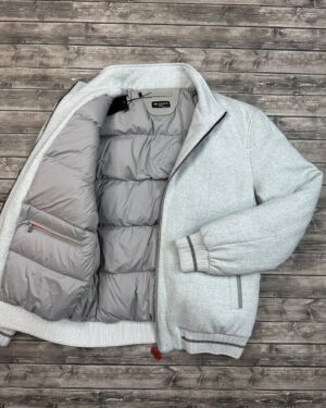 Бомбер зеленый Kiton из кашемира PR7748 Бомбер зеленый Kiton из кашемира PR7748