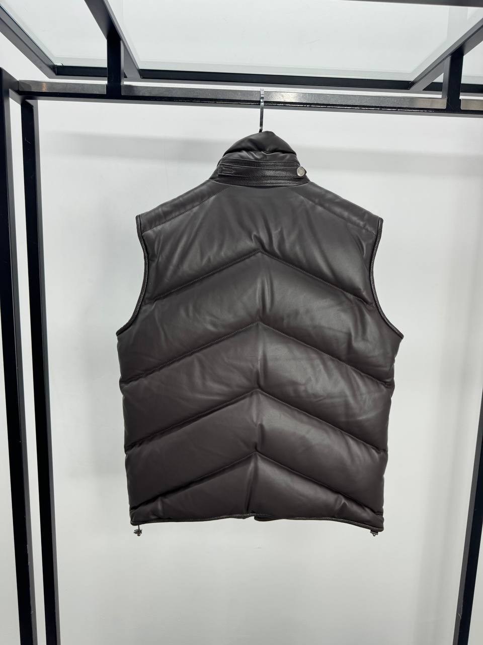 Жилет синий Tom Ford из натуральной кожи PR7747 Жилет синий Tom Ford из натуральной кожи PR7747