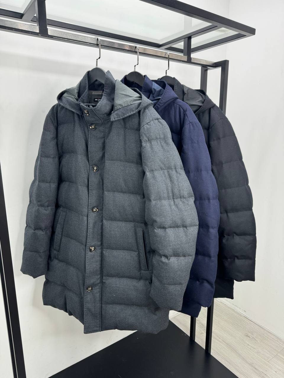 Синий пуховик Kiton из кашемира PR7766 2 Синий пуховик Kiton из кашемира PR7766 2