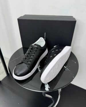 Кеды Kiton черные из натуральной кожи PR7759 Кеды Kiton черные из натуральной кожи PR7759