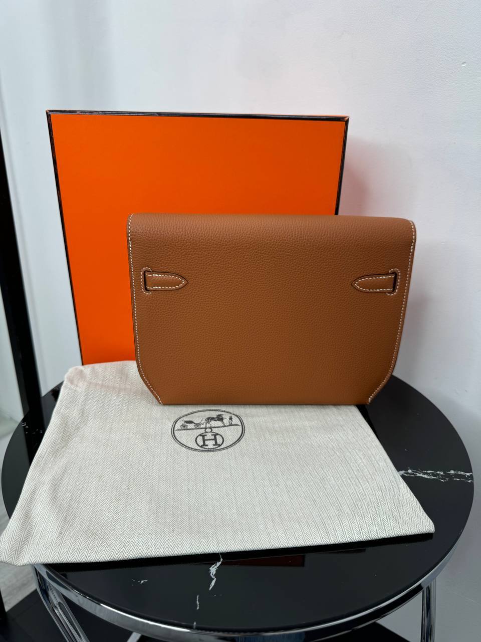 Клатч барсетка Hermes коричневый PR7753 10 Клатч барсетка Hermes коричневый PR7753 10