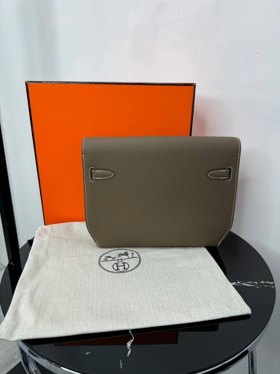 Клатч барсетка Hermes коричневый PR7753 5 Клатч барсетка Hermes коричневый PR7753 5
