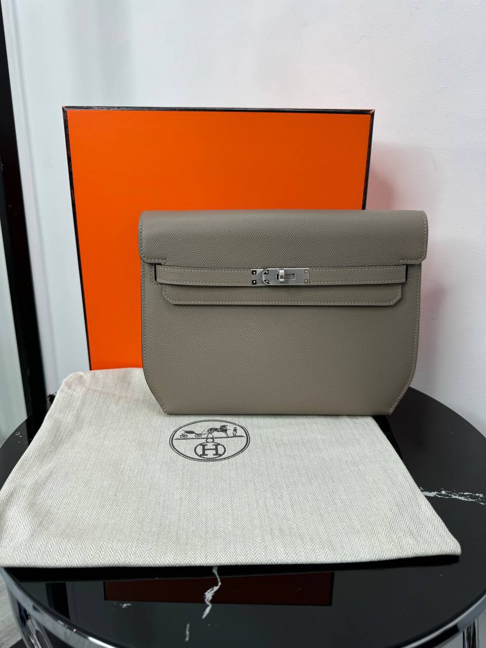 Клатч барсетка Hermes коричневый PR7753 9 Клатч барсетка Hermes коричневый PR7753 9