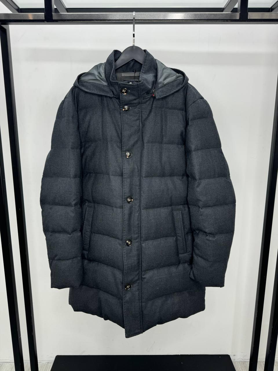 Синий пуховик Kiton из кашемира PR7766 5 Синий пуховик Kiton из кашемира PR7766 5