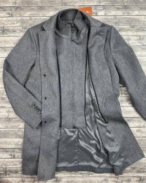 Кашемировое пальто серое Loro Piana PR7767 Кашемировое пальто серое Loro Piana PR7767