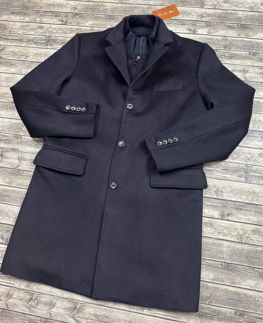 Кашемировое пальто серое Loro Piana PR7767 8 Кашемировое пальто серое Loro Piana PR7767 8