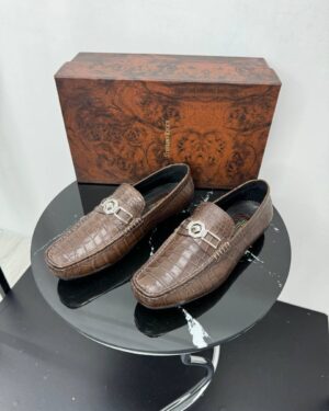 Мокасины из натуральной кожи крокодила Stefano Ricci PR7760 Мокасины из натуральной кожи крокодила Stefano Ricci PR7760